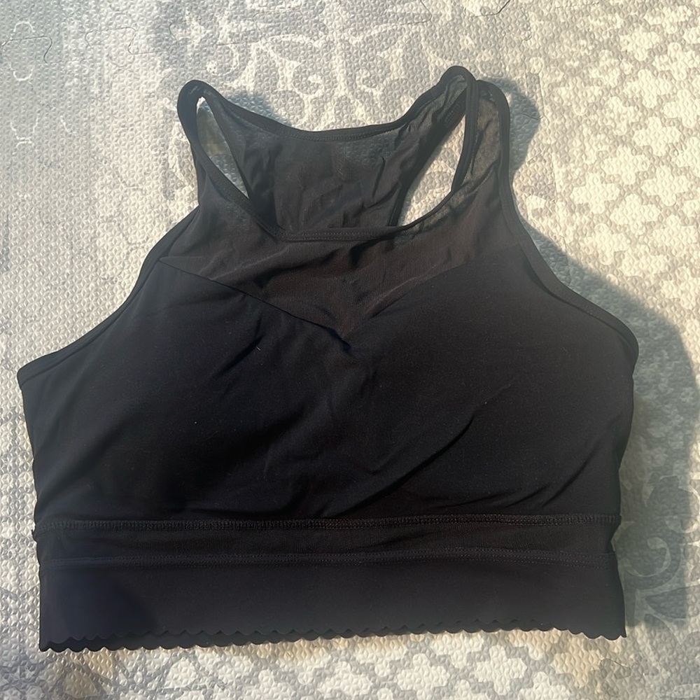 ZYIA black mesh workout bra